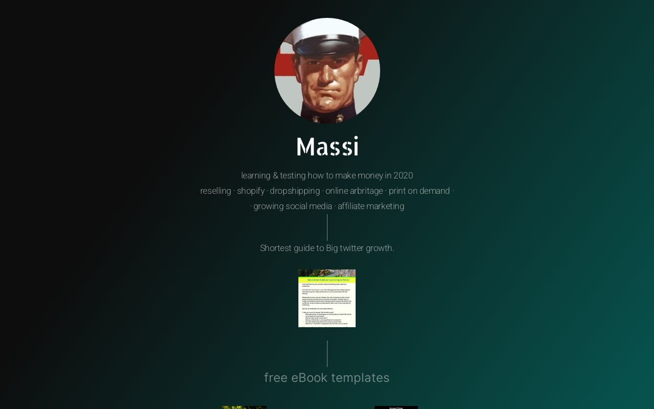 Carrd profile picture for @massi